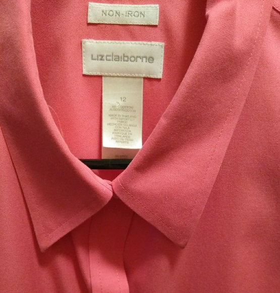 Liz Claiborne hot pink -sleeveless top. - Picture 2 of 4